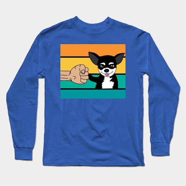 Best Retro Dog Owner Of All Time Long Sleeve T-Shirt by flofin